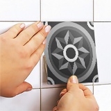 Wall Stickers: Kit 48 Tile black and white 5