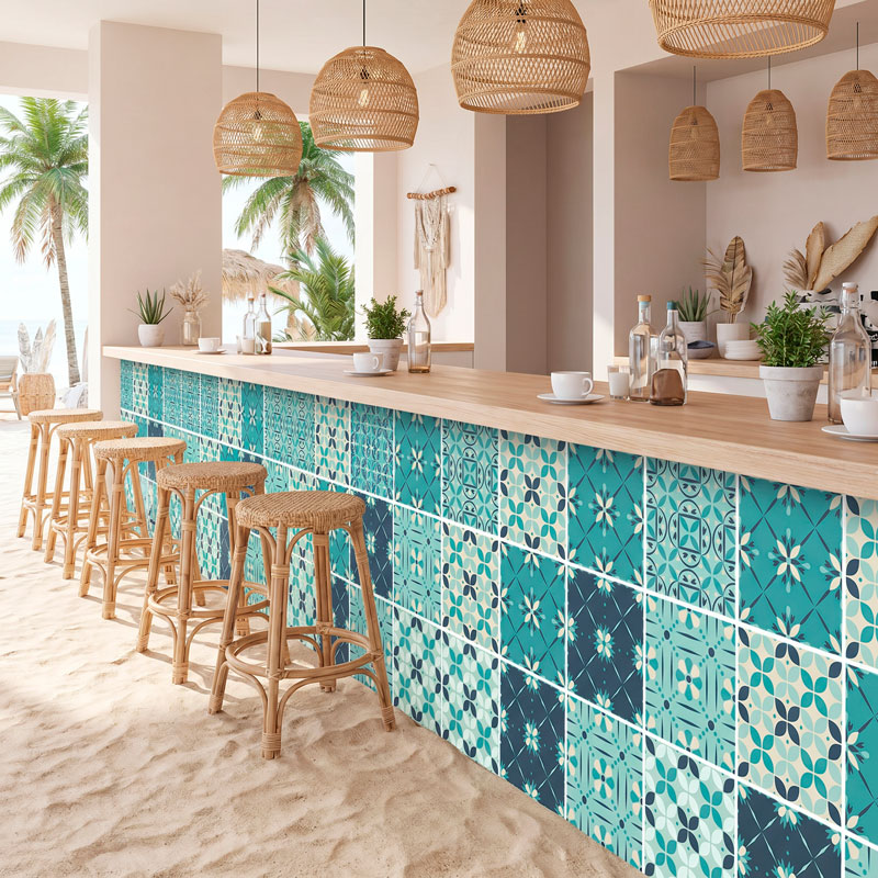 Kit 48 Wall Tiles green 5/5