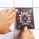 Wall Stickers: Kit 48 peel tile retro 5