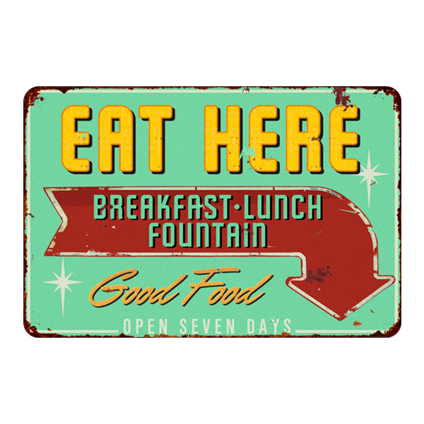 Wall Stickers: Eat Here Good Food