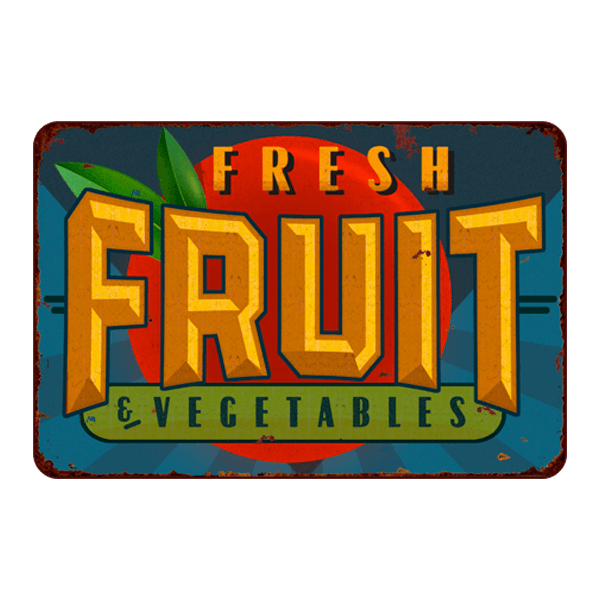 Wall Stickers: Fresh Fruit & Vegetables