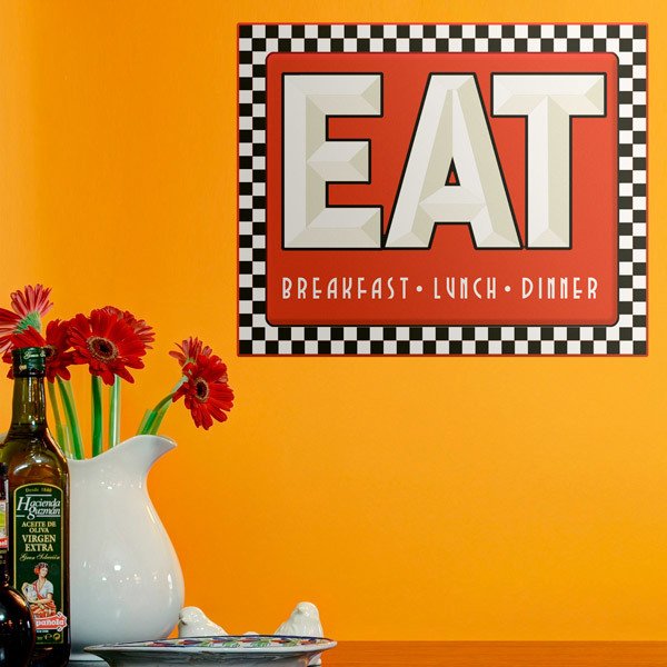 Wall Stickers: Eat Breakfast Lunch Dinner
