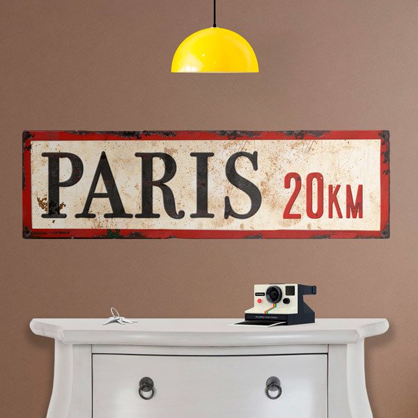 Wall Stickers: Paris 20 km