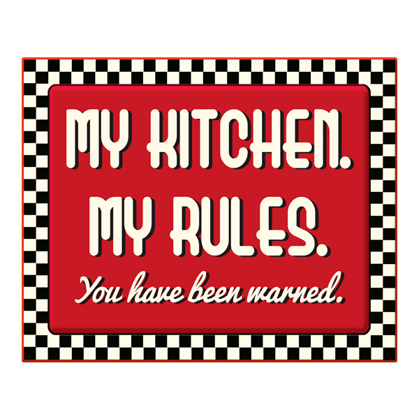 Wall Stickers: My Kitchen my Rules 0