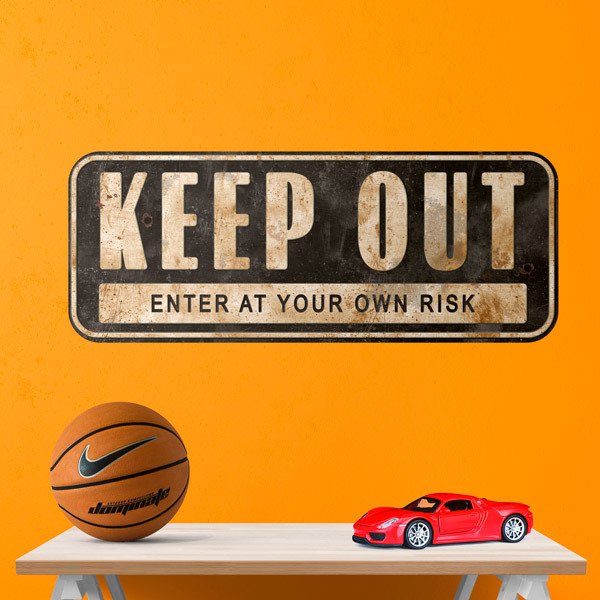 Wall Stickers: Keep Out Enter at your own Risk 1