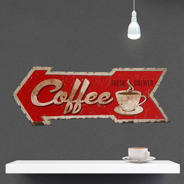 Wall Stickers: Coffe Fresh Brewed