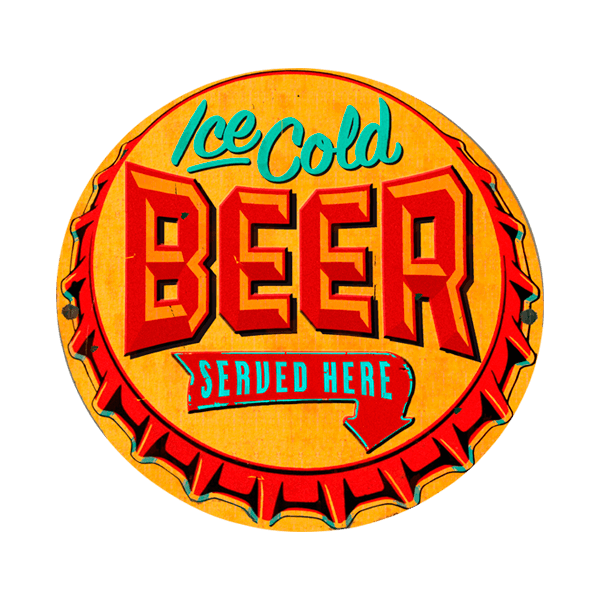 Wall Stickers: Ice Cold Beer Served Here