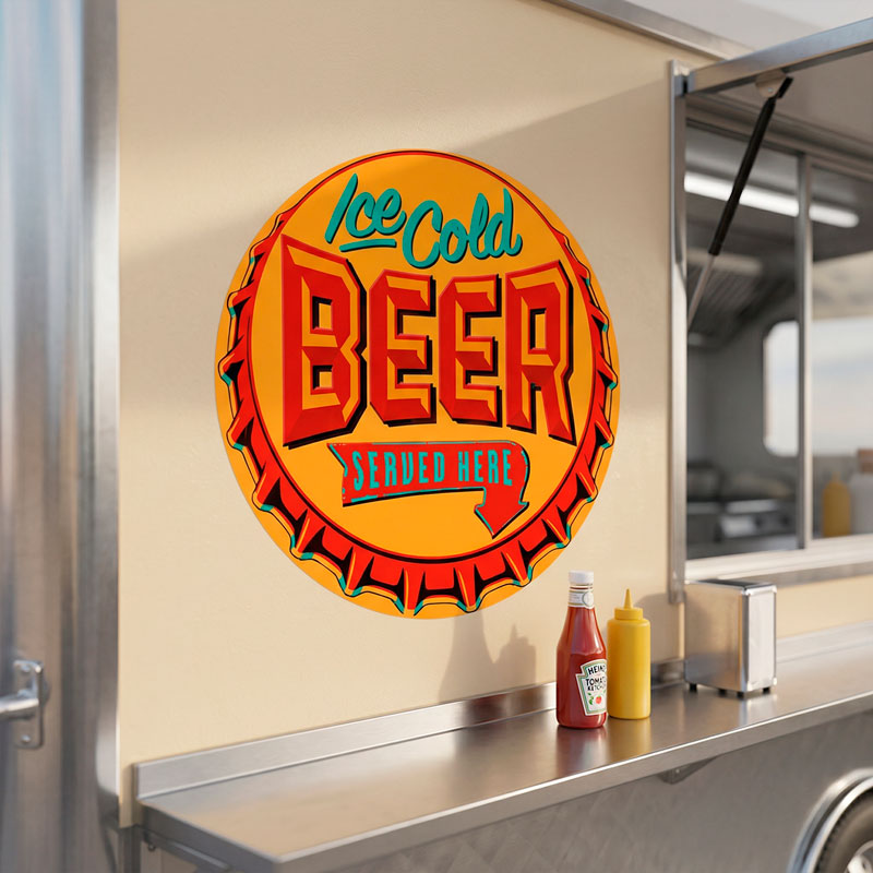 Ice Cold Beer Served Here 4/5