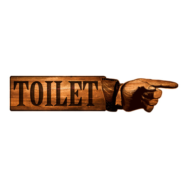 Wall Stickers: Toilet