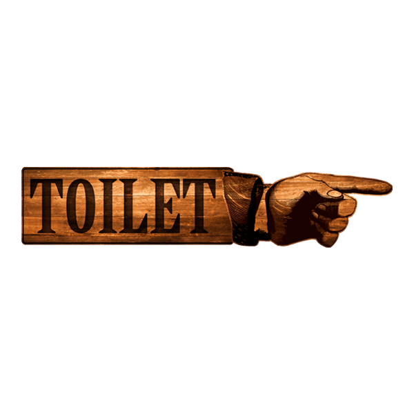 Wall Stickers: Toilet