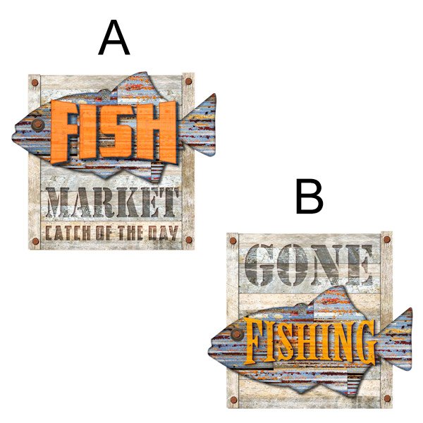 Wall Stickers: Fish Market