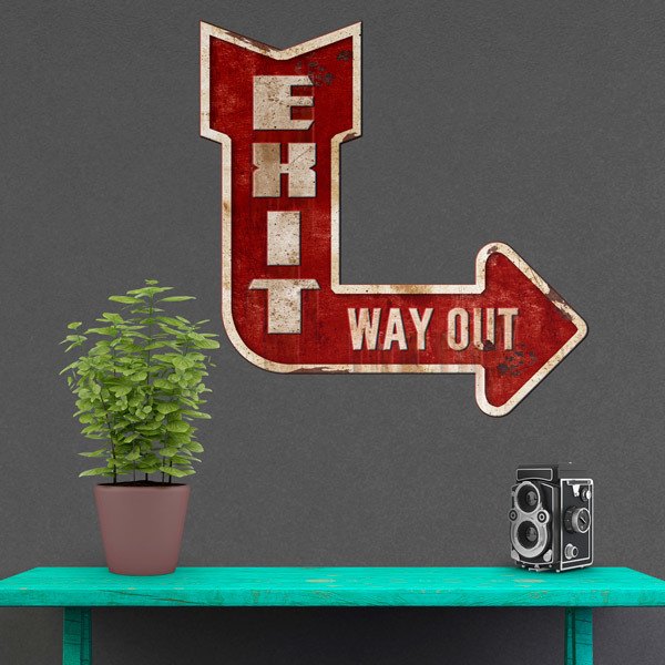 Wall Stickers: Exit Way Out