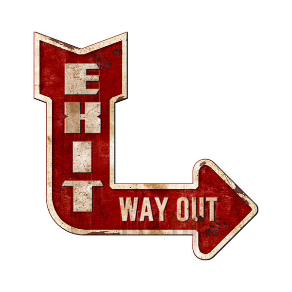 Wall Stickers: Exit Way Out