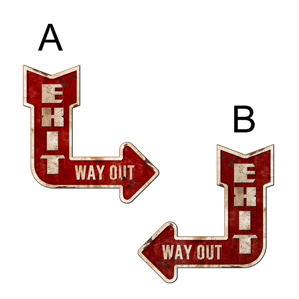 Wall Stickers: Exit Way Out