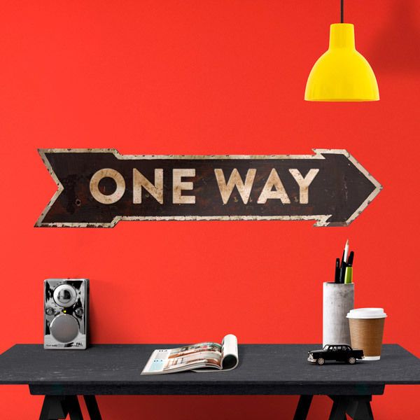 Wall Stickers: One Way