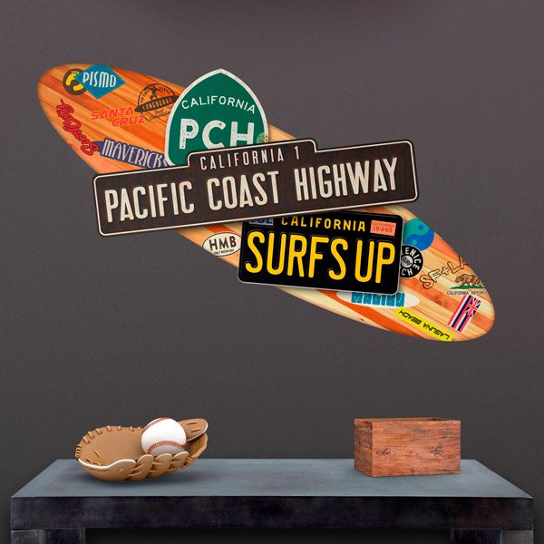 Wall Stickers: Pacific Coast Highway