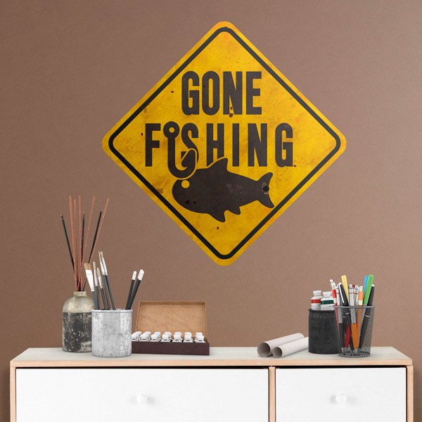Wall Stickers: Gone Fishing