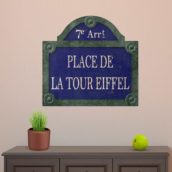 Wall Stickers: Place de la Tour Eiffeel