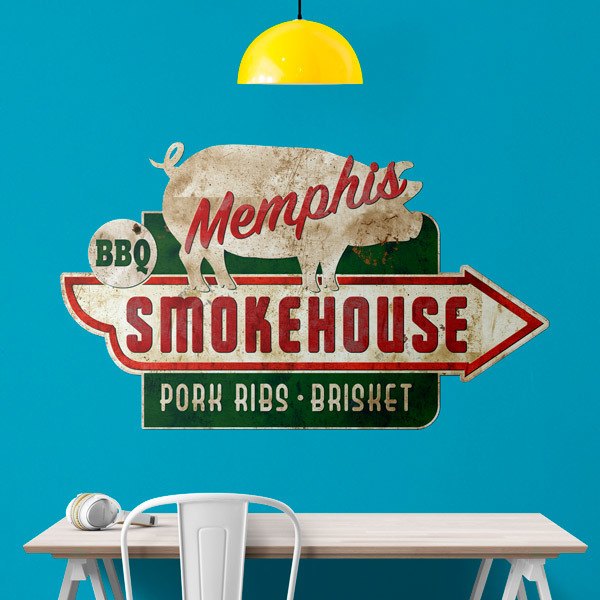 Wall Stickers: Memphis Smokehouse 1