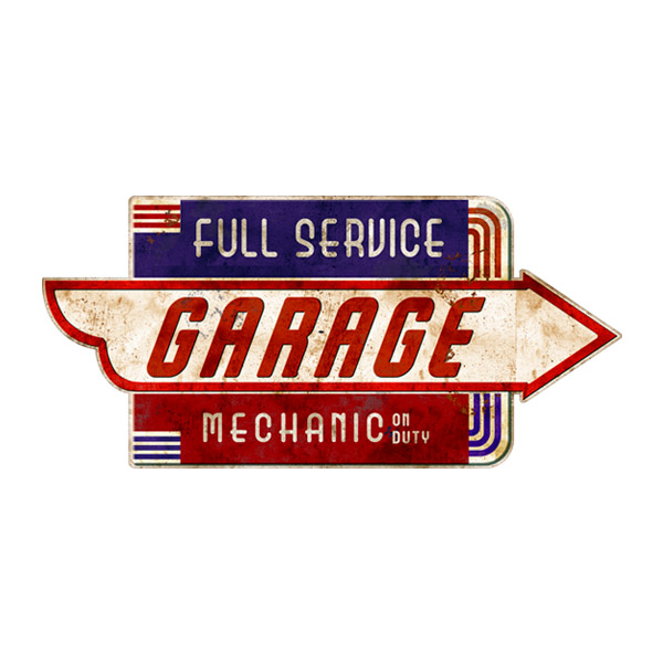 Wall Stickers: Garage Mechanic on Duty