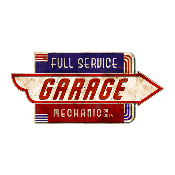 Wall Stickers: Garage Mechanic on Duty 0
