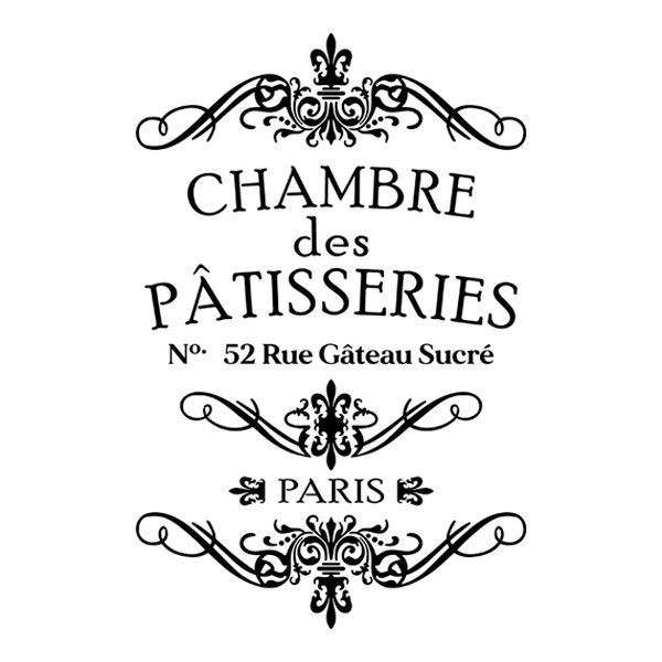 Wall Stickers: Chambre des Pâtisseries