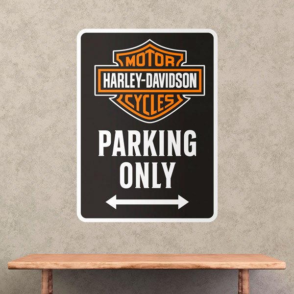 Wall Stickers: Harley Davidson Parking Only 1