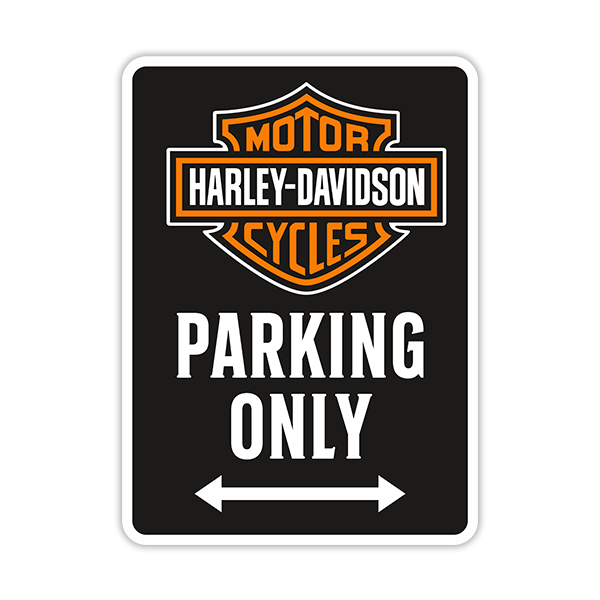 Wall Stickers: Harley Davidson Parking Only 0