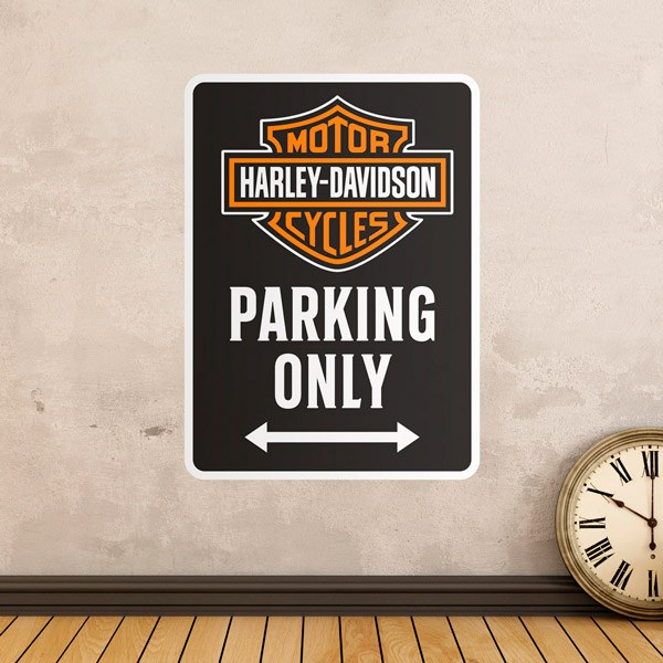 Wall Stickers: Harley Davidson Parking Only