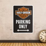 Wall Stickers: Harley Davidson Parking Only 3