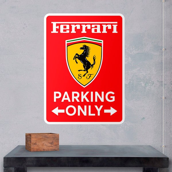 Wall Stickers: Ferrari Parking Only 1