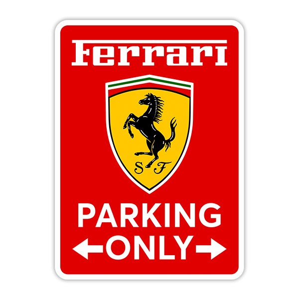 Wall Stickers: Ferrari Parking Only