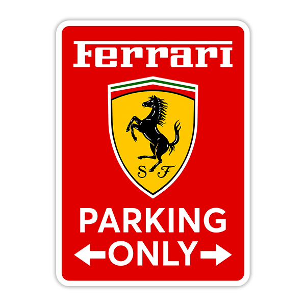 Wall Stickers: Ferrari Parking Only 0