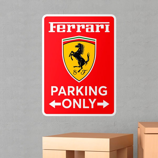 Wall Stickers: Ferrari Parking Only