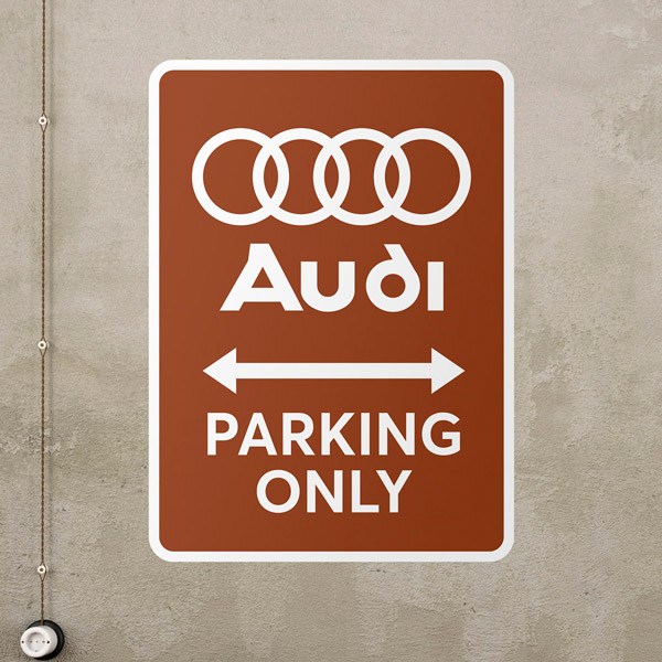 Wall Stickers: Audi Parking Only