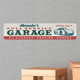 Wall Stickers: Garage Full Service Customised 3