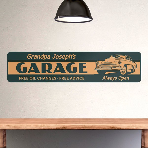 Wall Stickers: Garage Always Open Customised