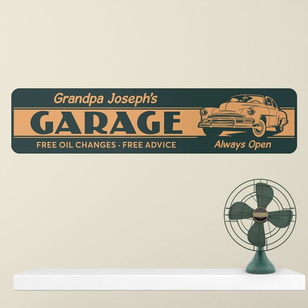 Wall Stickers: Garage Always Open Customised