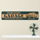Wall Stickers: Garage Always Open Customised 3