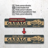 Wall Stickers: Garage Always Open Customised 4