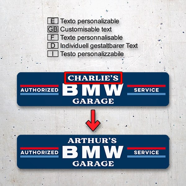 Wall Stickers: BMW Custom Garage