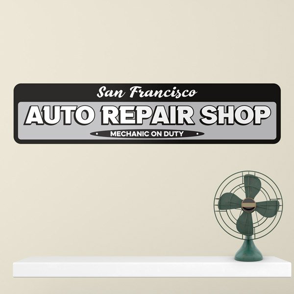 Wall Stickers: Custom Auto Repair Shop