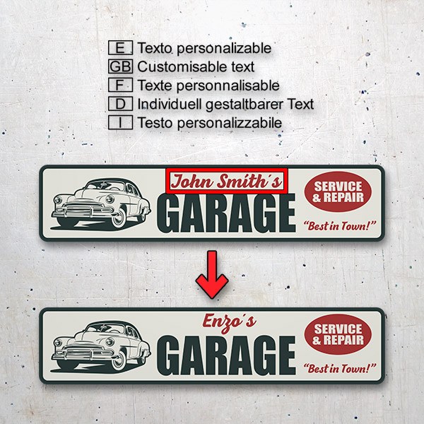 Wall Stickers: Custom Garage Service & Repair 
