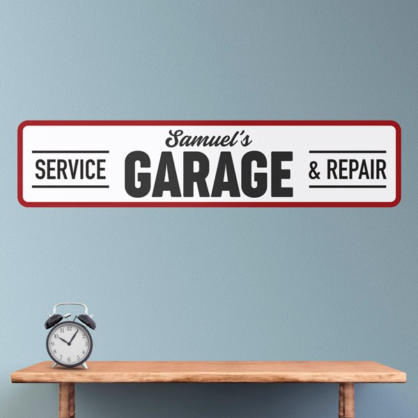 Wall Stickers: Custom Service Garage