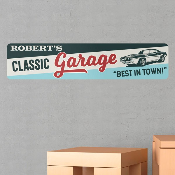 Wall Stickers: Classic Garage Customised
