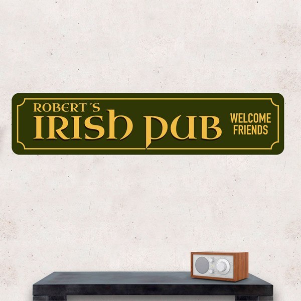 Wall Stickers: Irish Pub Welcome Friends