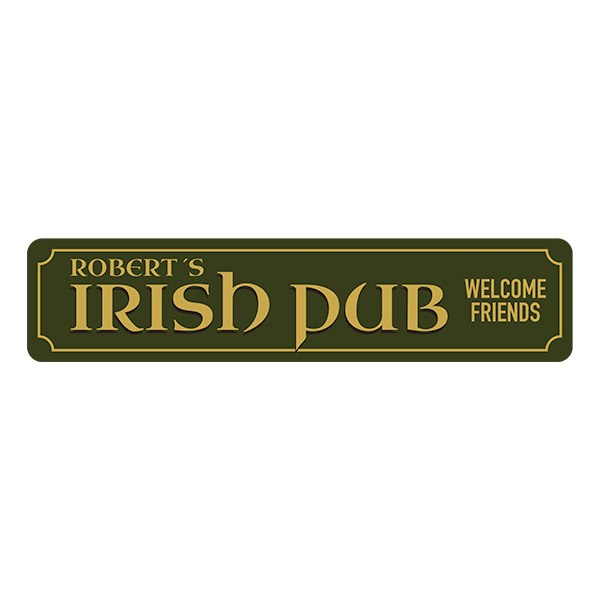 Wall Stickers: Irish Pub Welcome Friends