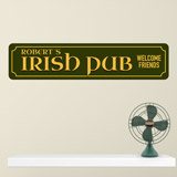 Wall Stickers: Irish Pub Welcome Friends 3