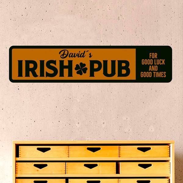 Wall Stickers: Irish Pub Good Luck and Good Times 1