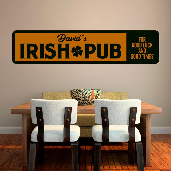 Wall Stickers: Irish Pub Good Luck and Good Times